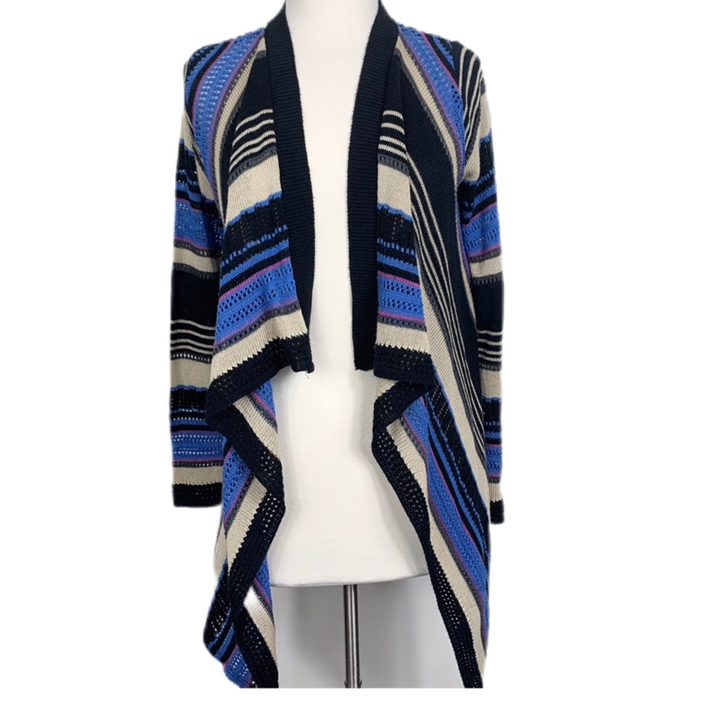 {Altar’d State} Striped Open Knit Cardigan Sweater